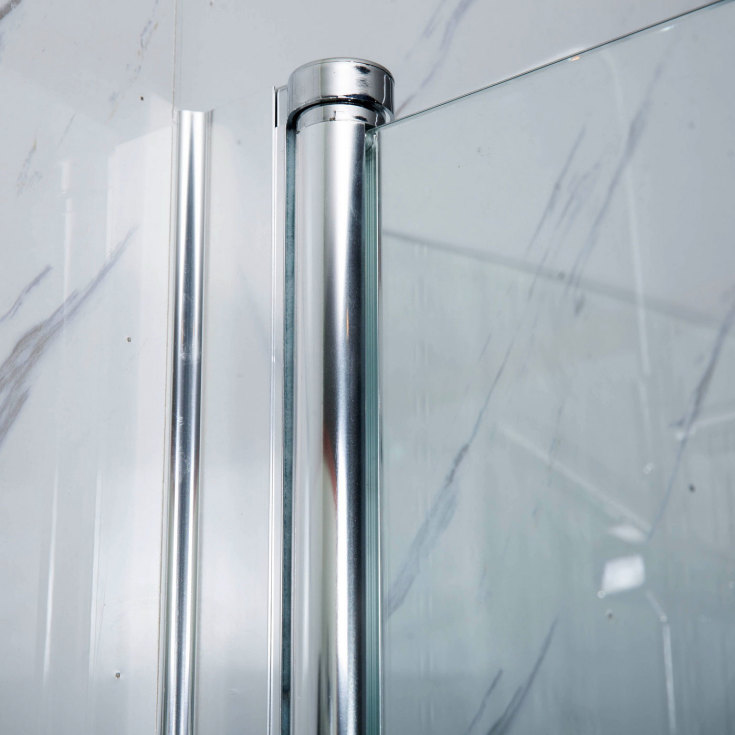 Bathlife Mitt dusjhjørne, 92x77,5 cm, klart glass, aluminium profil