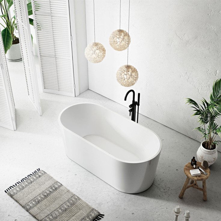 Bathlife Ideal badekar, 160x75 cm, hvit