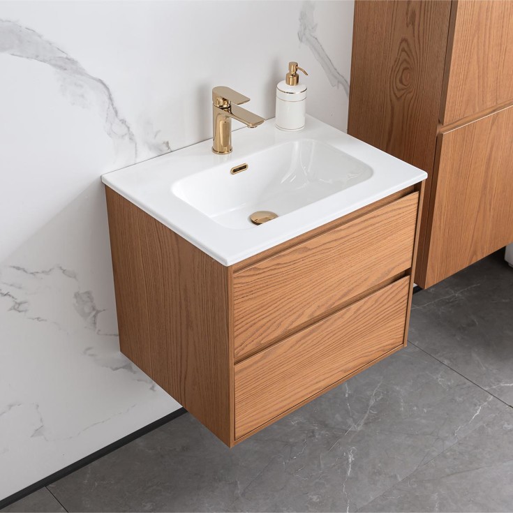 Bathlife Lättsam møbelpakke, 60x46 cm, eik