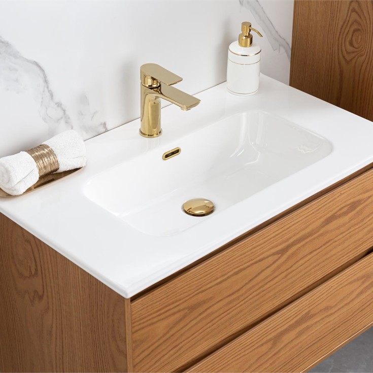 Bathlife Lättsam møbelpakke, 80x50 cm, eik