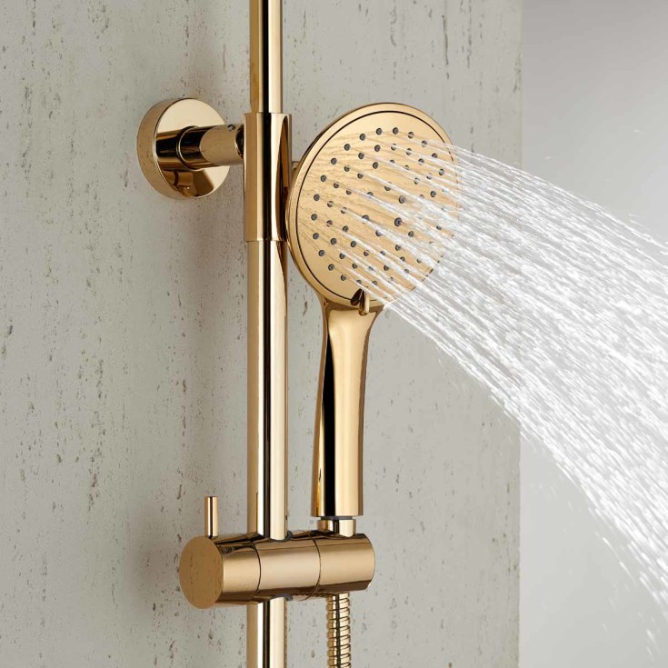 Bathlife Brusa takdusjsett, Ø24 cm, messing