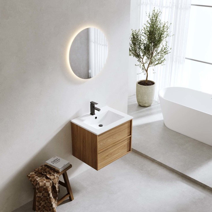 Bathlife Charm servantskap, 61x46,5 cm, hvit eik