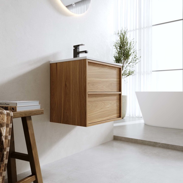 Bathlife Lust Charm møbelpakke, 51x39,5 cm, eik