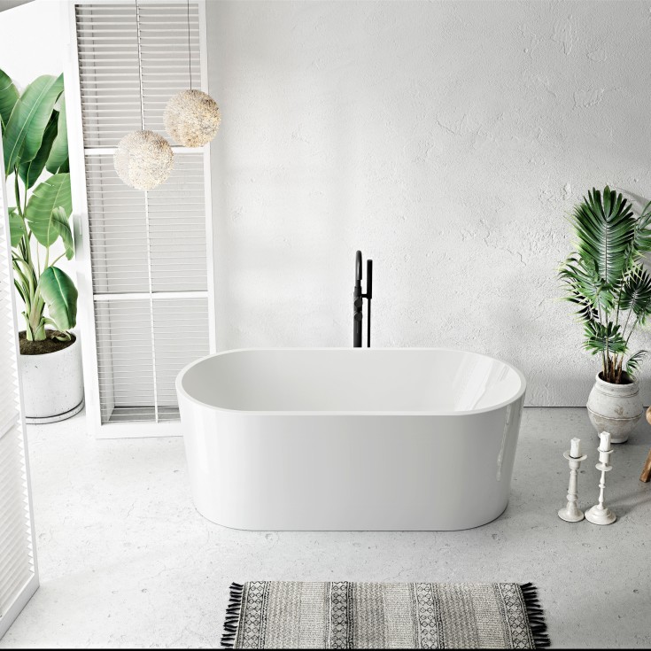 Bathlife Ideal badekar, 160x75 cm, hvit