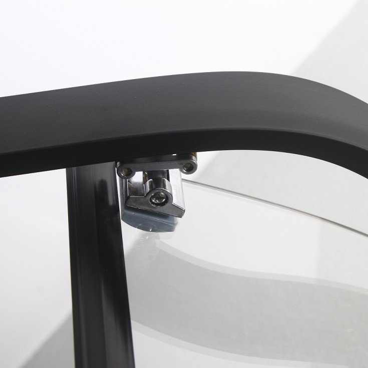 Bathlife Betrakta Dusjkabinett, 90x90 cm, Sort Matt/Klart Glass