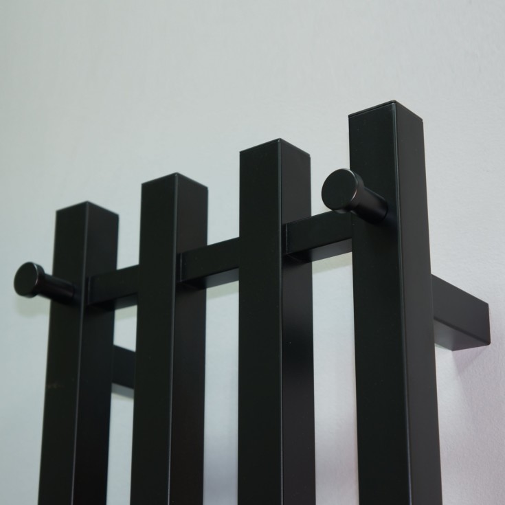 Bathlife List håndkletørker, el, 26x120 cm, sort