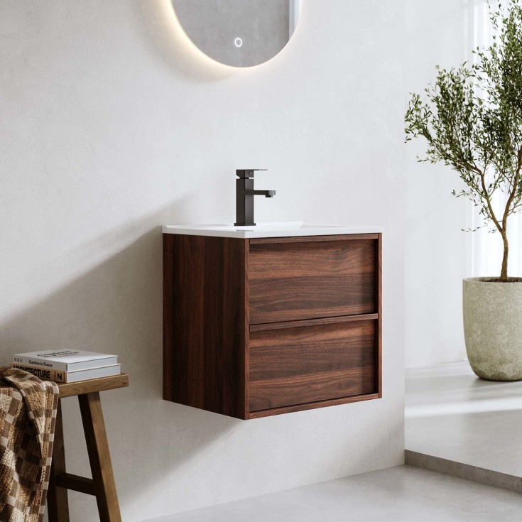 Bathlife Lust Charm møbelpakke, 51x39,5 cm, valnøtt