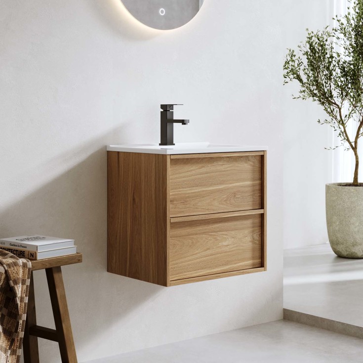 Bathlife Lust Charm møbelpakke, 51x39,5 cm, eik