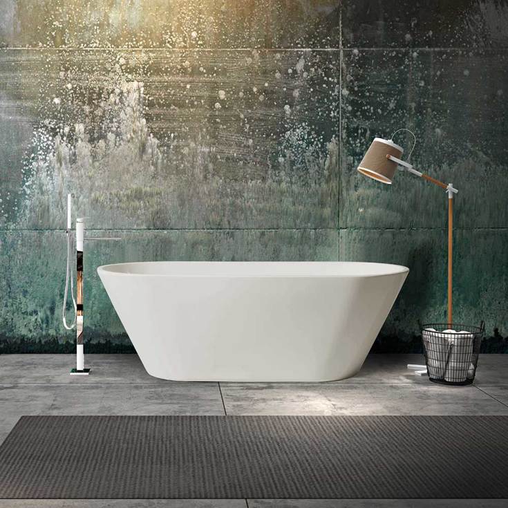 Bathlife Balans badekar, 158 cm, hvit