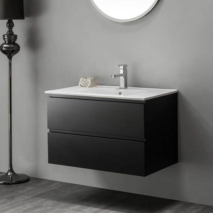 Bathlife Eufori møbelpakke, 80x46 cm, sort