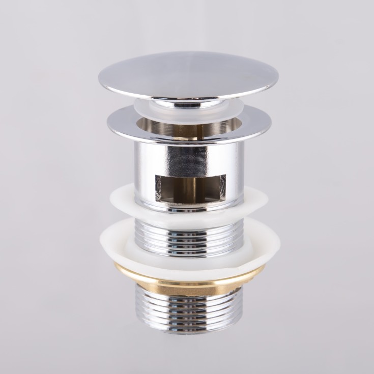 Bathlife bunnventil, push-open, krom