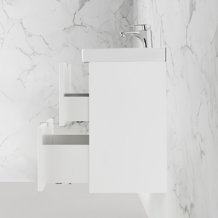 Westerbergs Hed servantskap, 53x50 cm, hvit matt