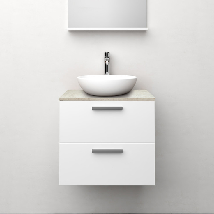 Westerbergs Jord servantskap, 60x45.3 cm, hvit