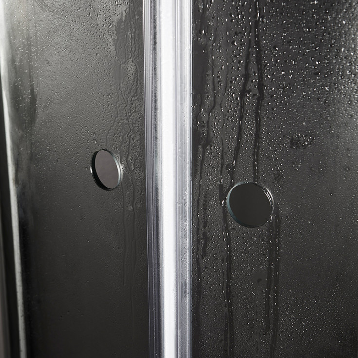 Westerbergs Nejd badekarvegg, 80 cm, klart glass, aluminium profil