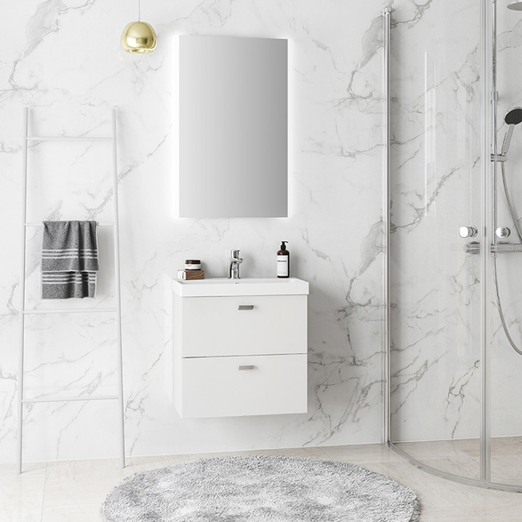 Westerbergs Hed servantskap, 53x50 cm, hvit matt