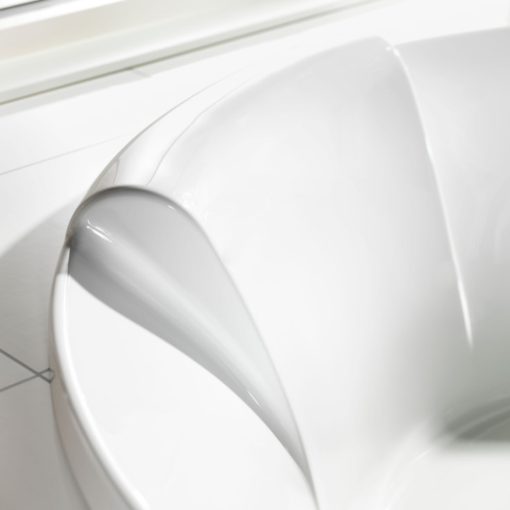 Westerbergs Pacific 175R Executive boblebad, 1760 mm, akryl, hvit