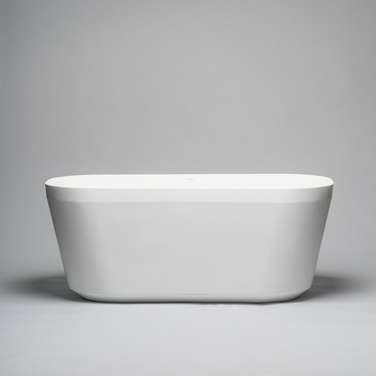 Westerbergs Fjord badekar, 1550x700 mm, solid surface, hvit matt