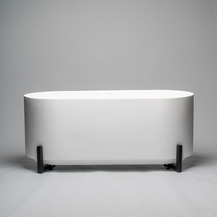 Westerbergs Vik badekar, 1600x700 mm, solid surface, hvit matt