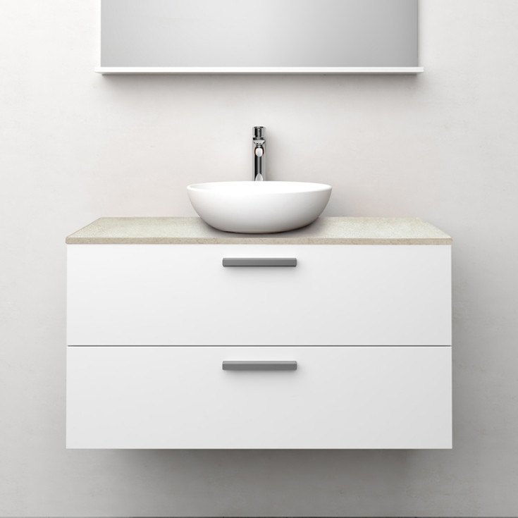 Westerbergs Jord servantskap, 100x45.3 cm, hvit