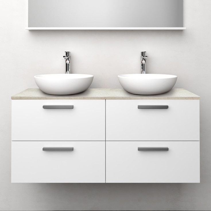 Westerbergs Jord servantskap, 120x45.3 cm, hvit