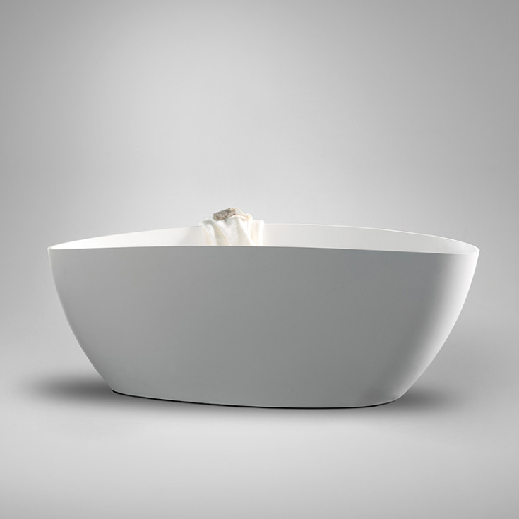 Westerbergs Ellipse badekar, 170x77 cm, hvit