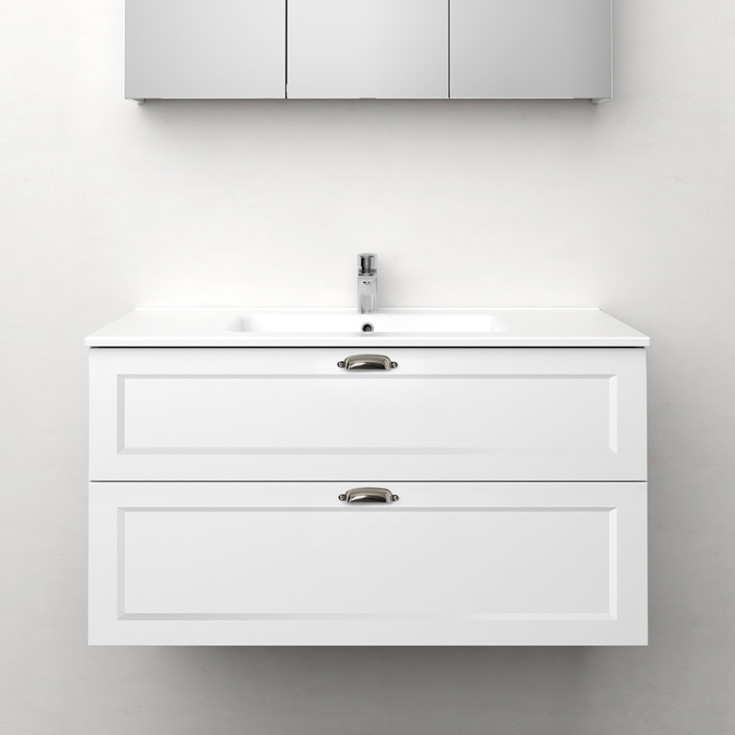 Westerbergs Nejd servantskap, 100x45.3 cm, hvit