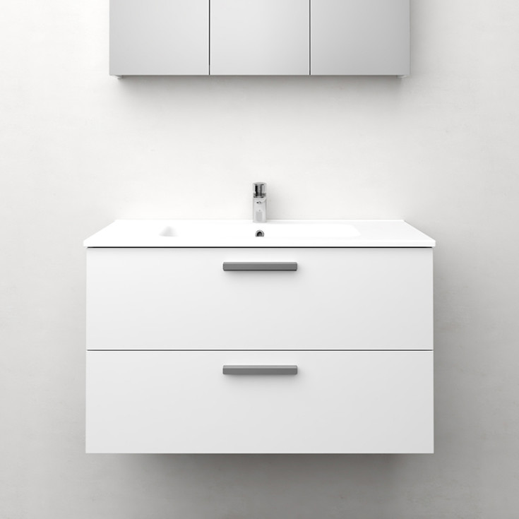 Westerbergs Jord servantskap, 90x45.3 cm, hvit