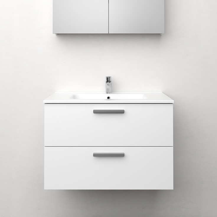 Westerbergs Jord servantskap, 80x45.3 cm, hvit