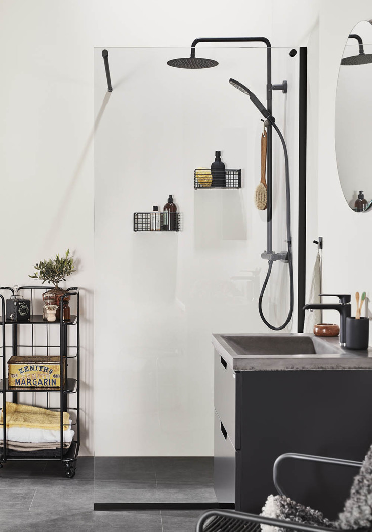 Noro Studio dusjsett, vannbesparende, matt sort