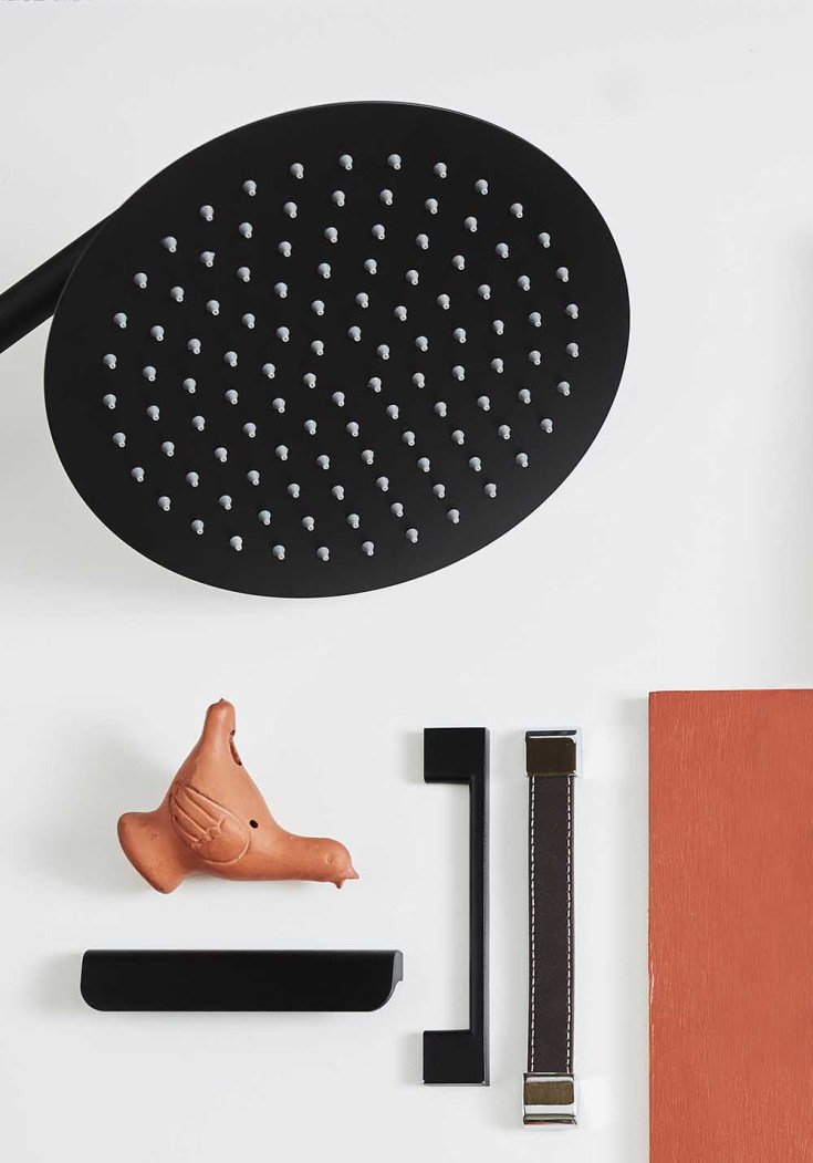 Noro Studio dusjsett, vannbesparende, matt sort