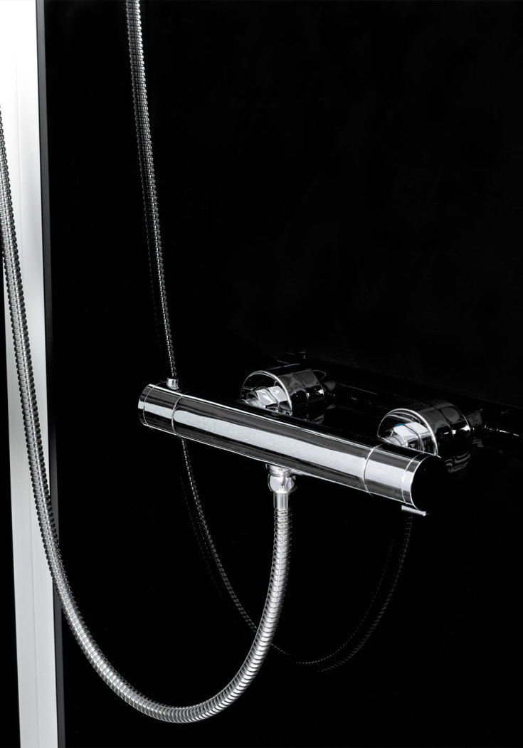 Noro Ocean dusjkabinett, 90x90 cm, klart glass, aluminium profil