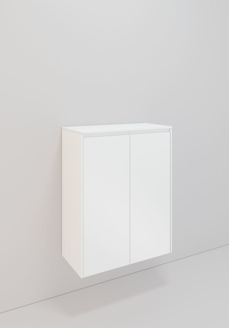 Noro Lifestyle veggskap, 67.6x83.8 cm, hvit