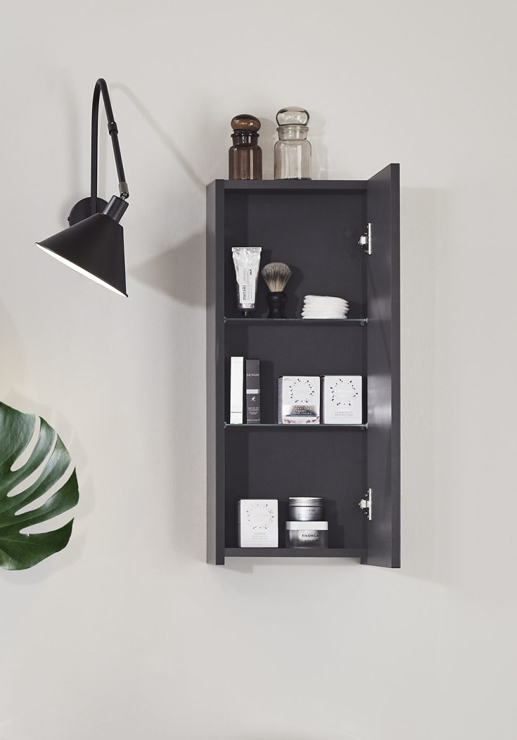 Noro Flex veggskap, 30x70 cm, antrasittgrå