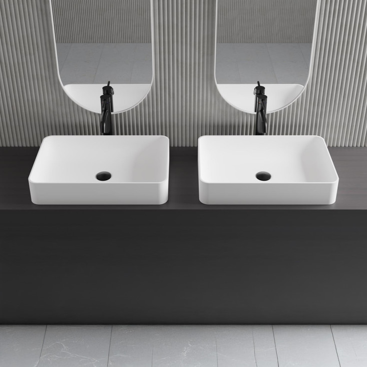 Scandtap Wave High håndvaskarmatur, børstet sort