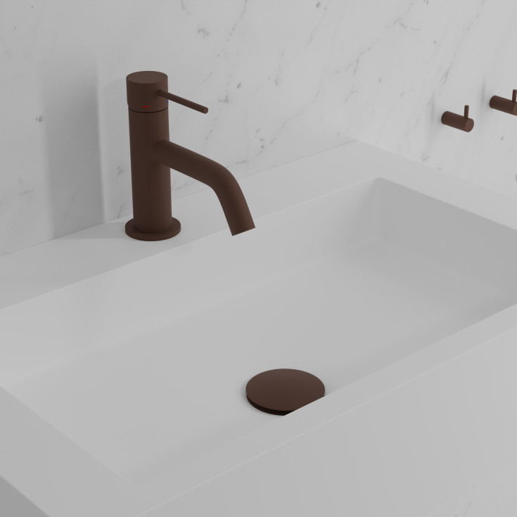 Scandtap Voyage håndvaskarmatur, mat brun