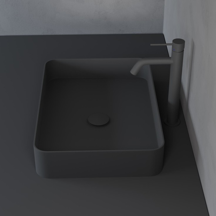 Scandtap Voyage High håndvaskarmatur, mat grå