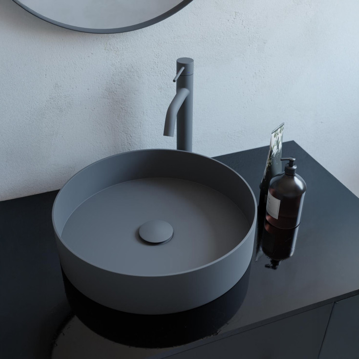 Scandtap Voyage High håndvaskarmatur, mat grå