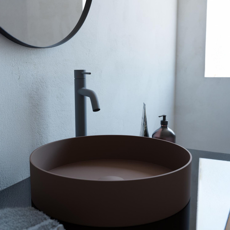 Scandtap Voyage High håndvaskarmatur, mat grå