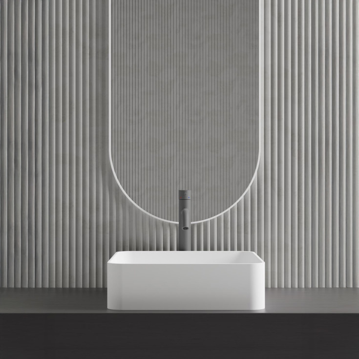 Scandtap Voyage High håndvaskarmatur, mat grå