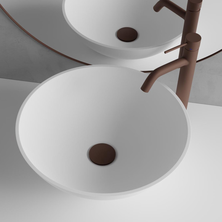 Scandtap Voyage High håndvaskarmatur, mat brun