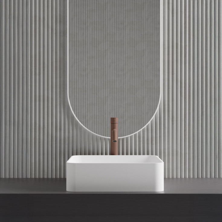 Scandtap Voyage High håndvaskarmatur, mat brun