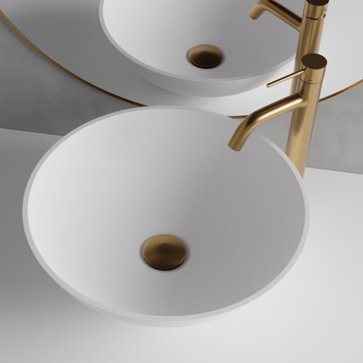 Scandtap Voyage håndvaskarmatur, børstet messing