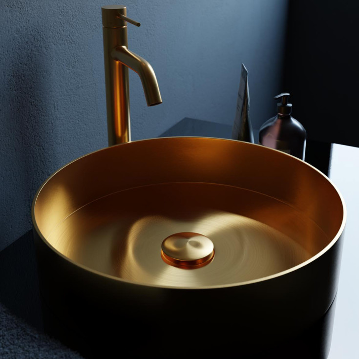 Scandtap Voyage håndvaskarmatur, børstet messing