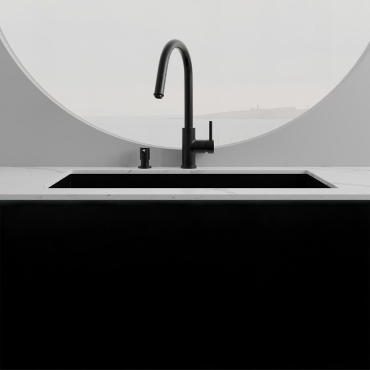 Scandtap Access køkkenarmatur, udtrækstud, børstet sort