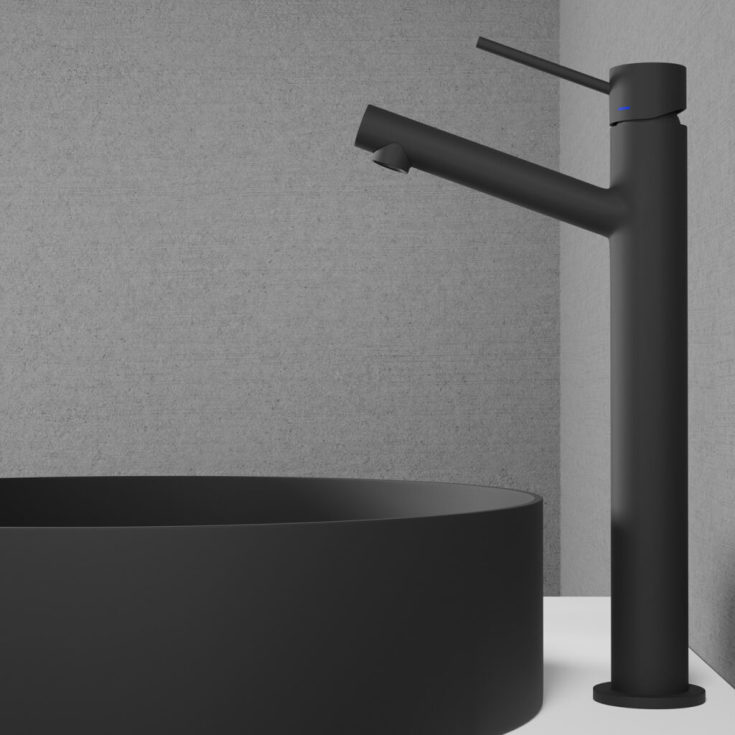 Scandtap Rare R tvättställ, Ø37,5 cm, matt antracit