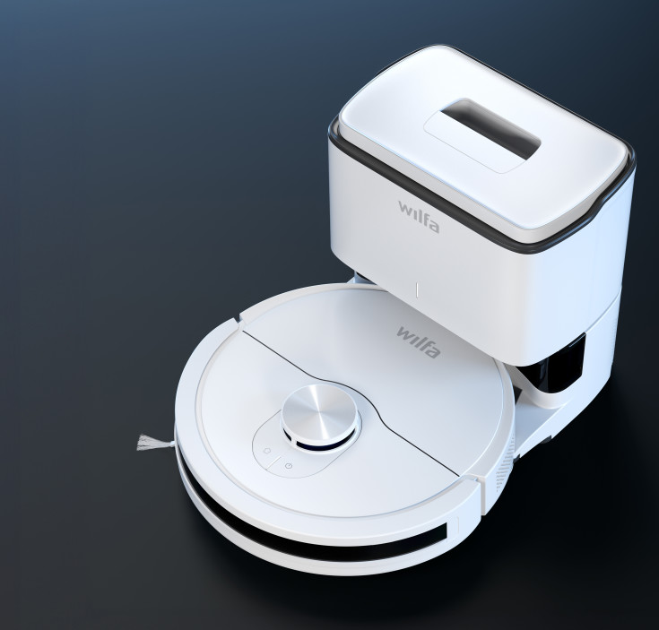 Wilfa Innobot RVC-B4LIN+ robotstøvsuger, gulvvask, 4000 PA, hvid