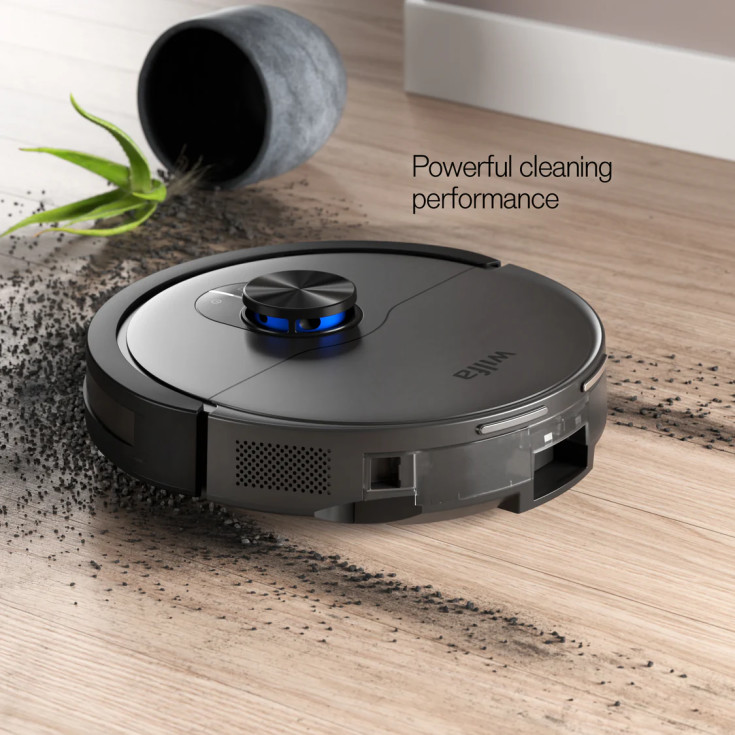 Wilfa Innobot RVC-B4LIN robotstøvsuger, gulvvask, 4000 PA, sort