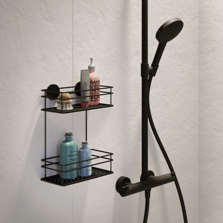 Smedbo brusehylde, sort