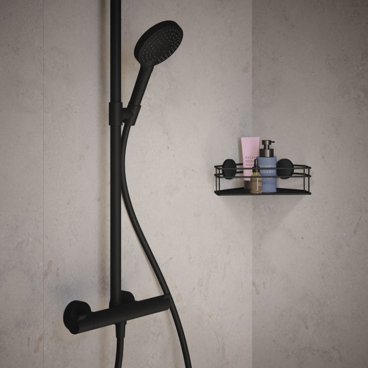 Smedbo brusehylde, sort