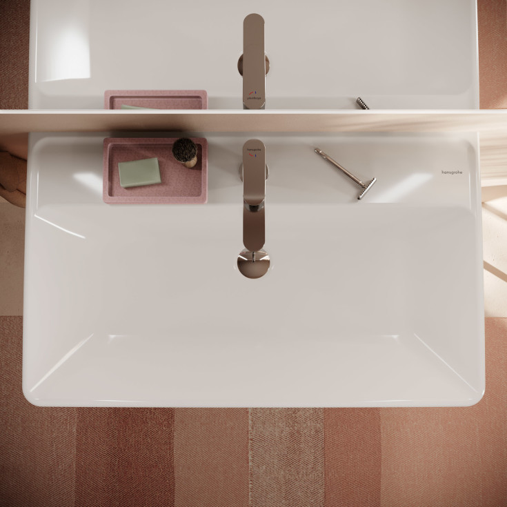 Hansgrohe Xilesa E möbelpaket, 80x48 cm, matt vit